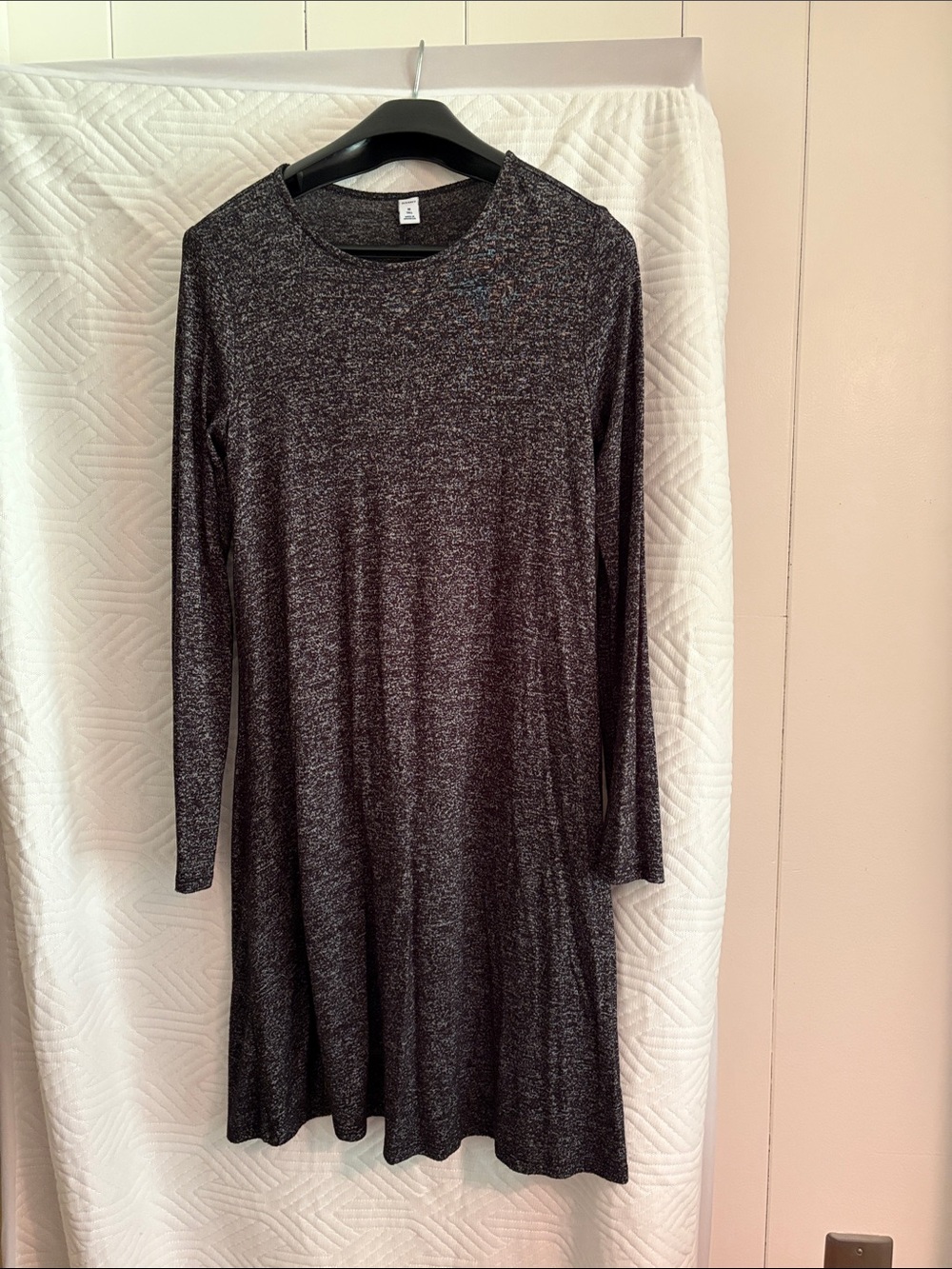 Old Navy Black Long Sleeve A-Line Dress